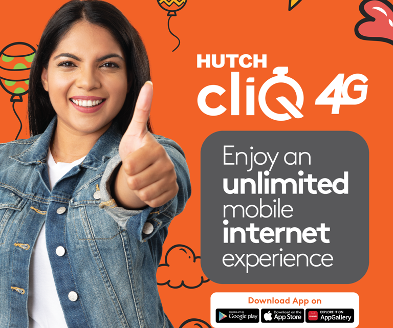 Hutch cliQ now on 4G !