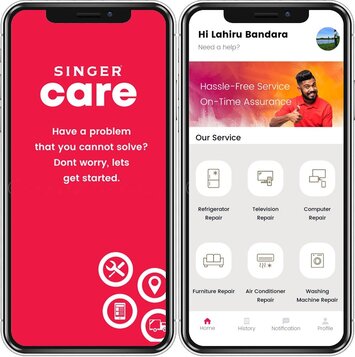 Singer Care යෙදවුම (App) මගින්, පාරිභෝගිකයින් හට පැය 24 පුරාම අලෙවියෙන් පසු සේවා පහසුකම