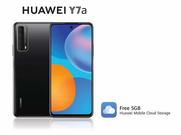 5GB , Huawei Mobile Cloud Storage එකක් නොමිළේ ලැබෙන Huawei Y7a