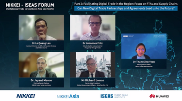 ASEAN ව්‍යාපාර හා ආර්ථිකයන් ඩිජිටල්කරණය කිරීම සඳහා ඉදිරි වසර පහ තීරණාත්මකයි: NIKKEI-ISEAS forum