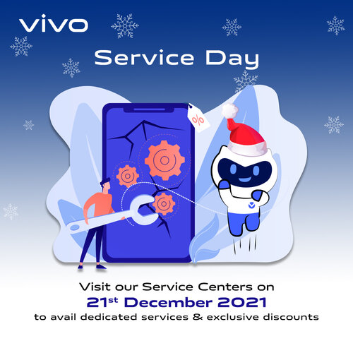 vivo Customers can Avail Dedicated Services and Discounts on 21st December, on vivo Service Day 2021