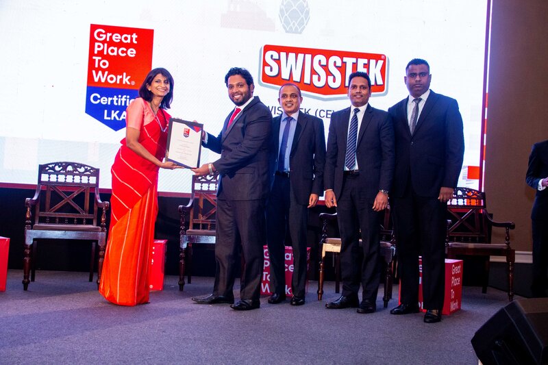Swisstek Aluminium Ltd certified as a ‘Great Place to Work’ in Sri Lanka