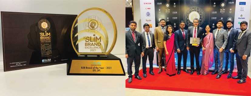 EFL 3PL shines with Gold at SLIM Brand Excellence Awards 2021