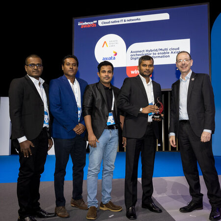 Axiata Digital Labs is announced as a winner at the 15th Annual TM Forum Excellence Awards at DTW in Copenhagen