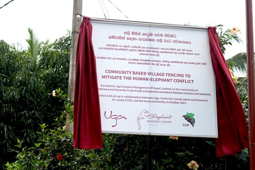 Uga Ulagalla launches its first-ever community-based fencing project helping mitigate human-elephant conflict