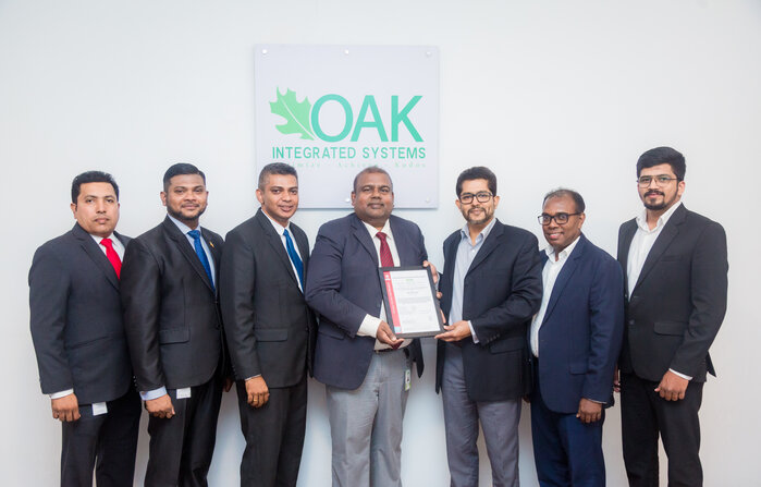 Oak Integrated Systems Obtains Globally Recognised ISO 9001: 2015 Certification