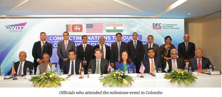 U.S. International Development Finance Corporation, America’s development finance institution, to fund CWIT, Adani’s JV in Sri Lanka, for USD 553 Million