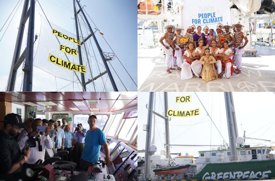 Greenpeace marks launch of South Asia office in Colombo with Rainbow Warrior ship tour
