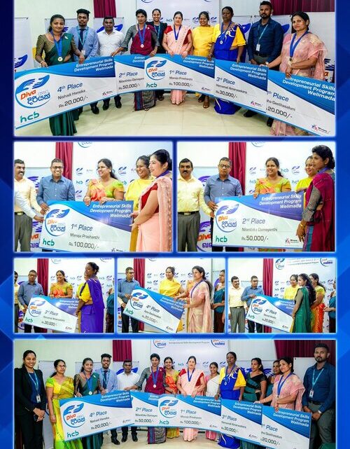 Diva Celebrates Winners of ‘DIVA Daathata Diriyak’ Entrepreneurial Skills Development Programme in Uva Province