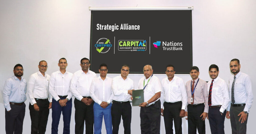 DIMO Expands CARPITAL Advisory Services Through a Strategic Alliance with Nations Trust Bank, Offering Tailor-Made Financial Solutions