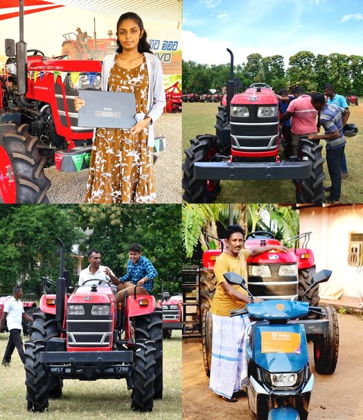 DIMO බෙදාහරින Mahindra Yuvo Tech+ 585 ට්‍රැක්ටර් රථයට සහ ‘මහට වහින වාසි වැස්ස’ට මහ කන්නයේදී ගොවිජනතාවගෙන් ඉහළම ප්‍රතිචාරයක්