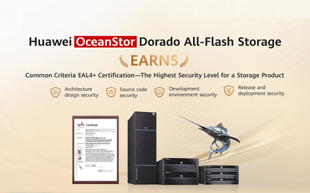 Huawei OceanStor Dorado All-Flash Storage Earns CC Certification, the Highest Storage Device Security Standard