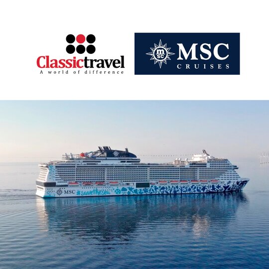 Classic Travel Appointed as a PSA for MSC Cruises