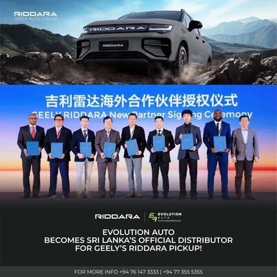 Evolution Auto Partners with Geely Holding Group to Revolutionize Sri Lanka’s Mobility with Advanced Electric Pickups 