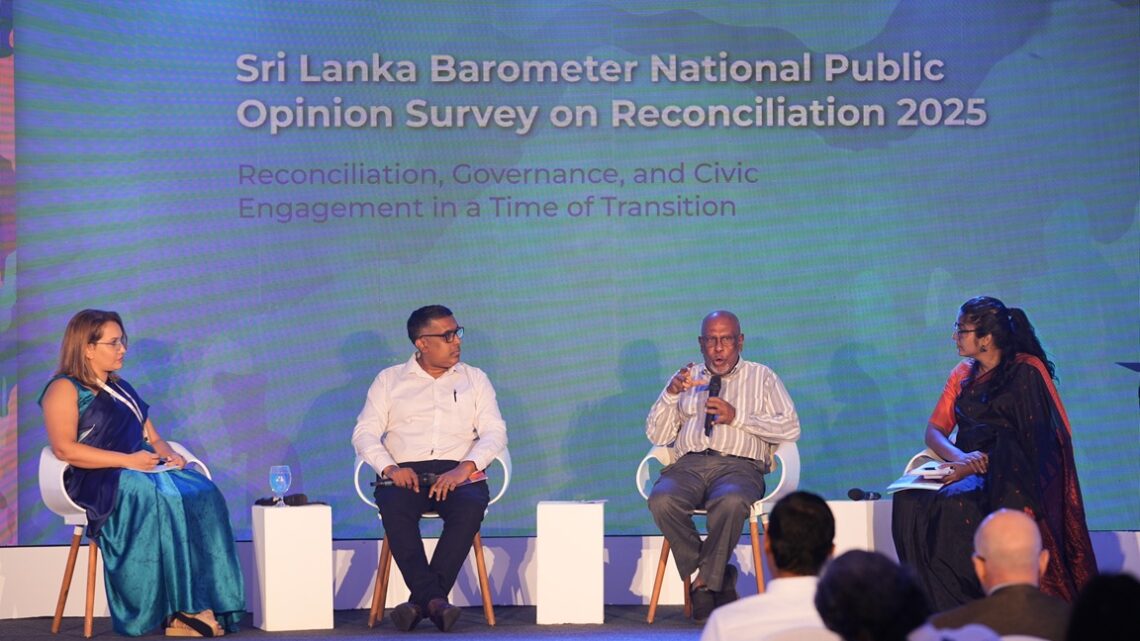 2025ஸ்ரீ லங்கா பரோமீட்டர் கருத்தாய்வு அறிக்கை வெளியீடு: நல்லிணக்கம், ஆளுகை மற்றும் குடிமக்கள் ஈடுபாடு குறித்த புதிய கண்ணோட்டங்கள்