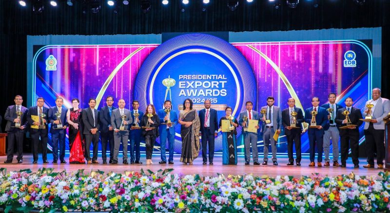 Presidential Export Awards Presented in Recognition of Sri Lankan Exporters Who Have Made Exceptional Contributions to the Export Sector