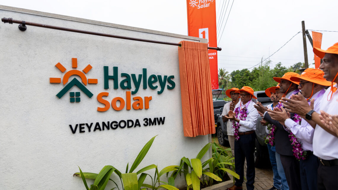 Hayleys Solar Commissions 3MW Veyangoda Ground-Mounted Solar Project